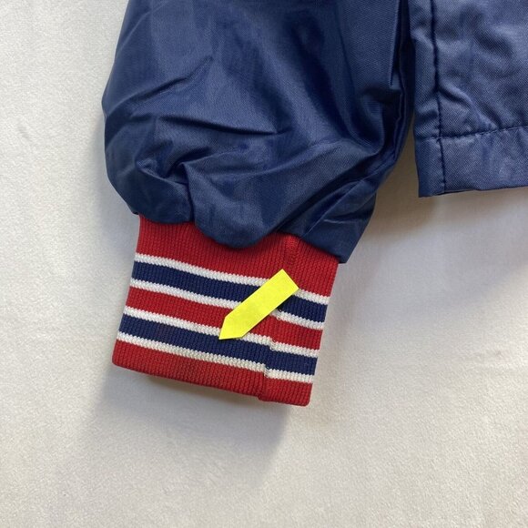 Wave One Windbreaker Rain Jacket Full Front Zipper Men Medium Blue Zip Pockets - Picture 3 of 16